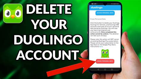 how to delete duolingo account